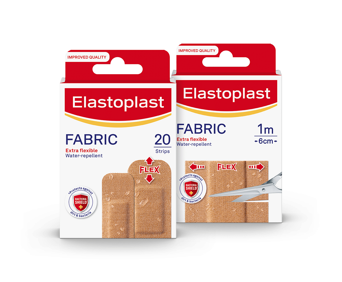 Elastoplast Fabric Plasters - More Flexible Wound Protection